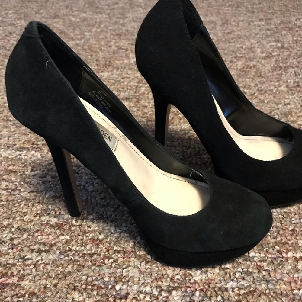Steve Madden suede platform heels
